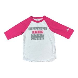 XS Adidas ‘Helmet Hair Don’t Care’ Crewneck Top